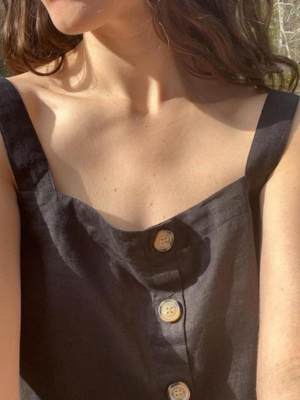 100% linen tank top